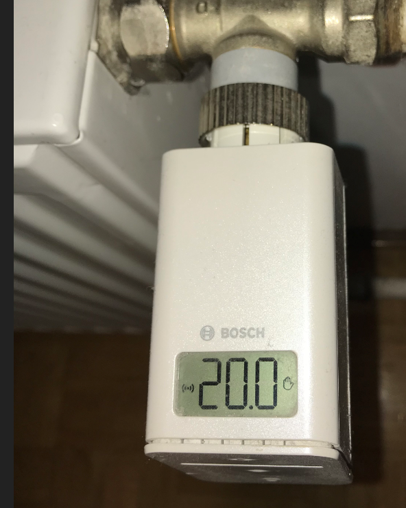 Bosch smart Home Thermostat im Einsatz